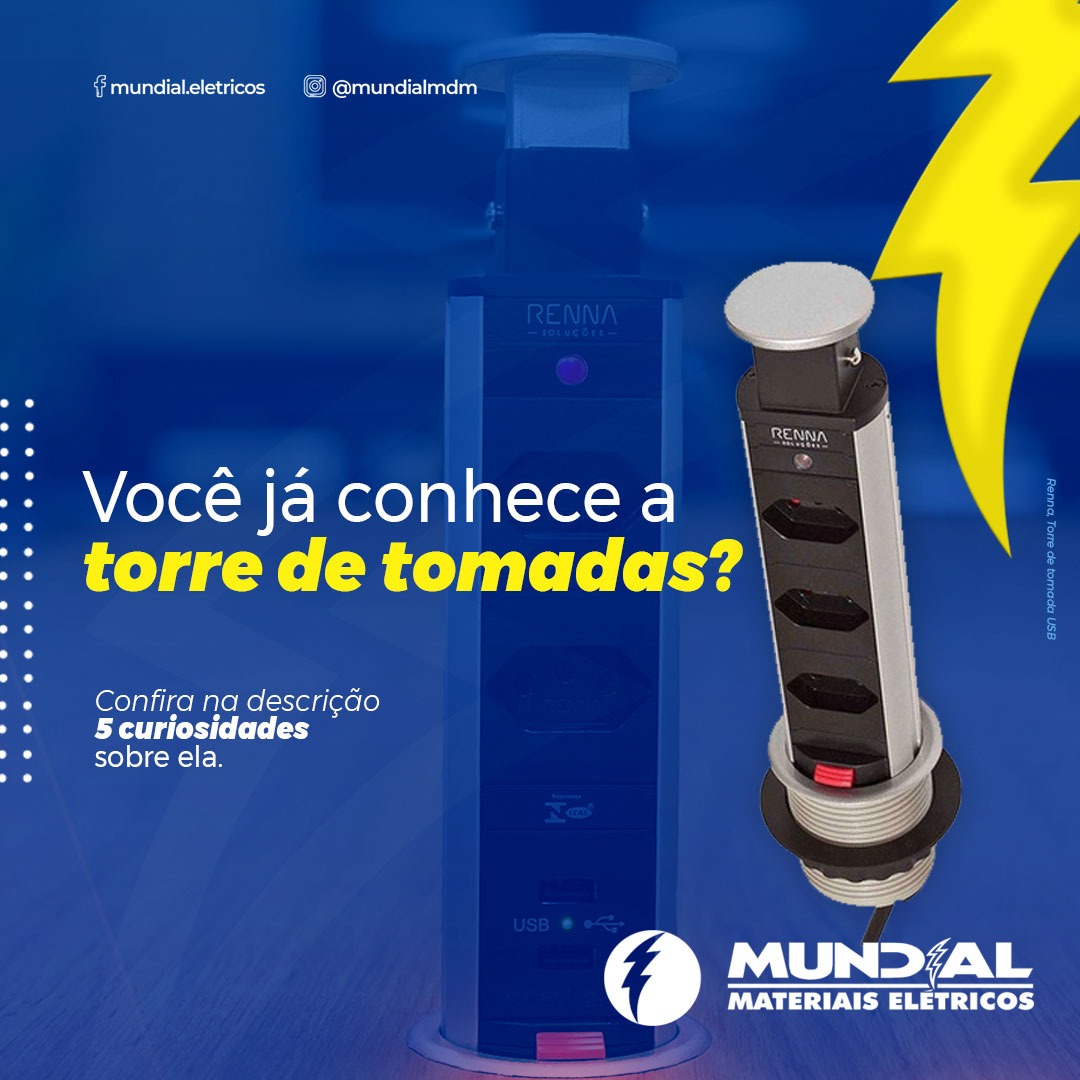 Você já conhece a torre de tomadas? Aqui vão 5 curiosidades sobre ela.
